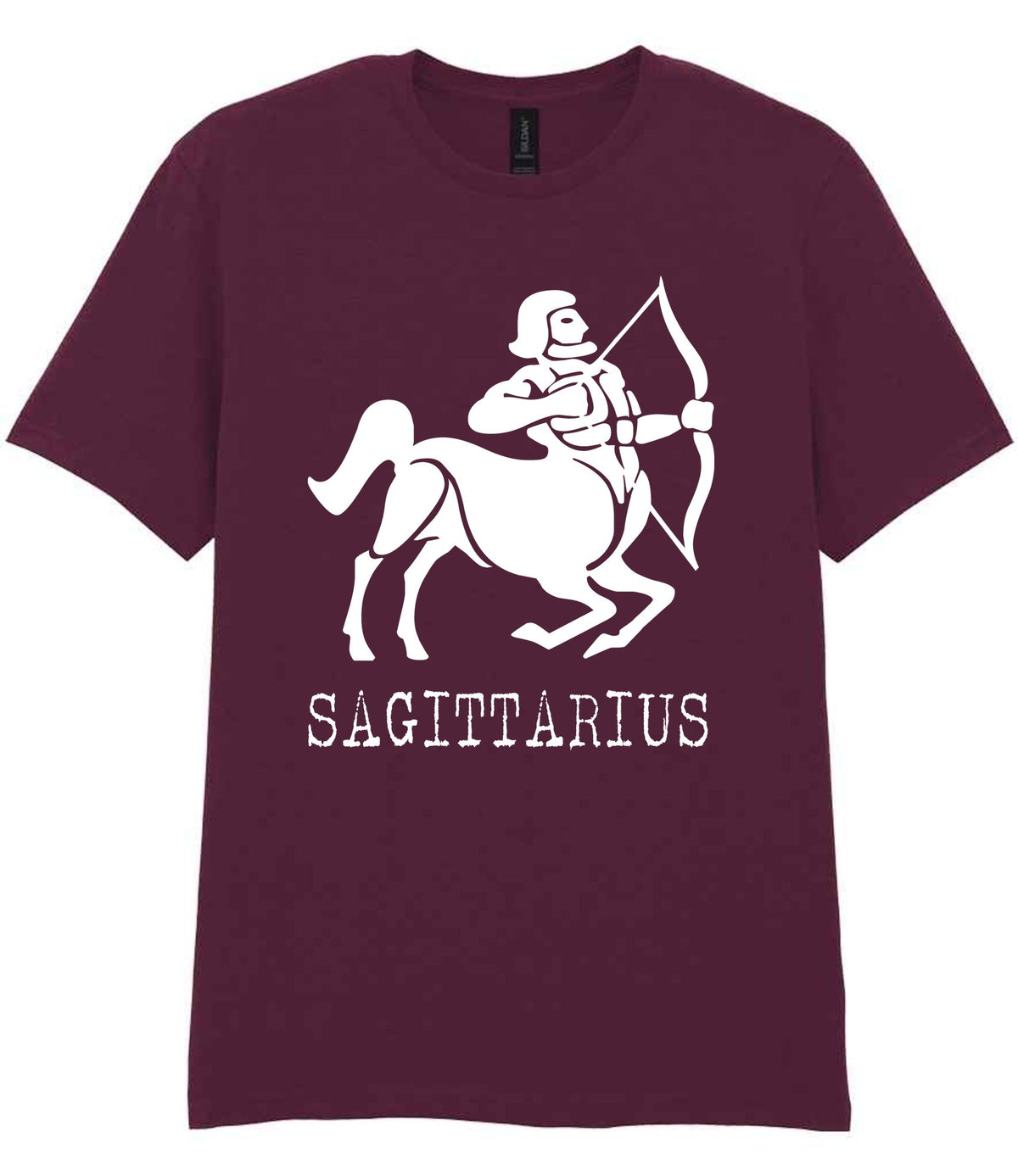 Sagittarius t-shirt in maroon