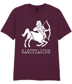 Sagittarius t-shirt in maroon