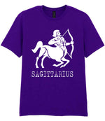 Sagittarius t-shirt in purple