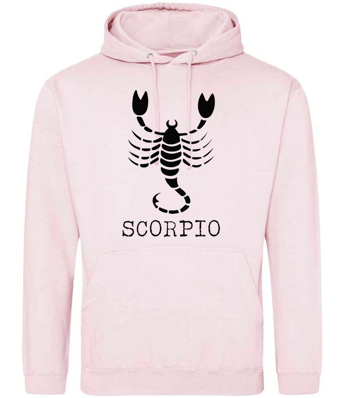 Scorpio hoodie in baby pink
