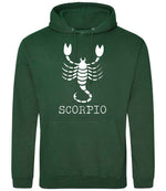 Scorpio hoodie in bottle green