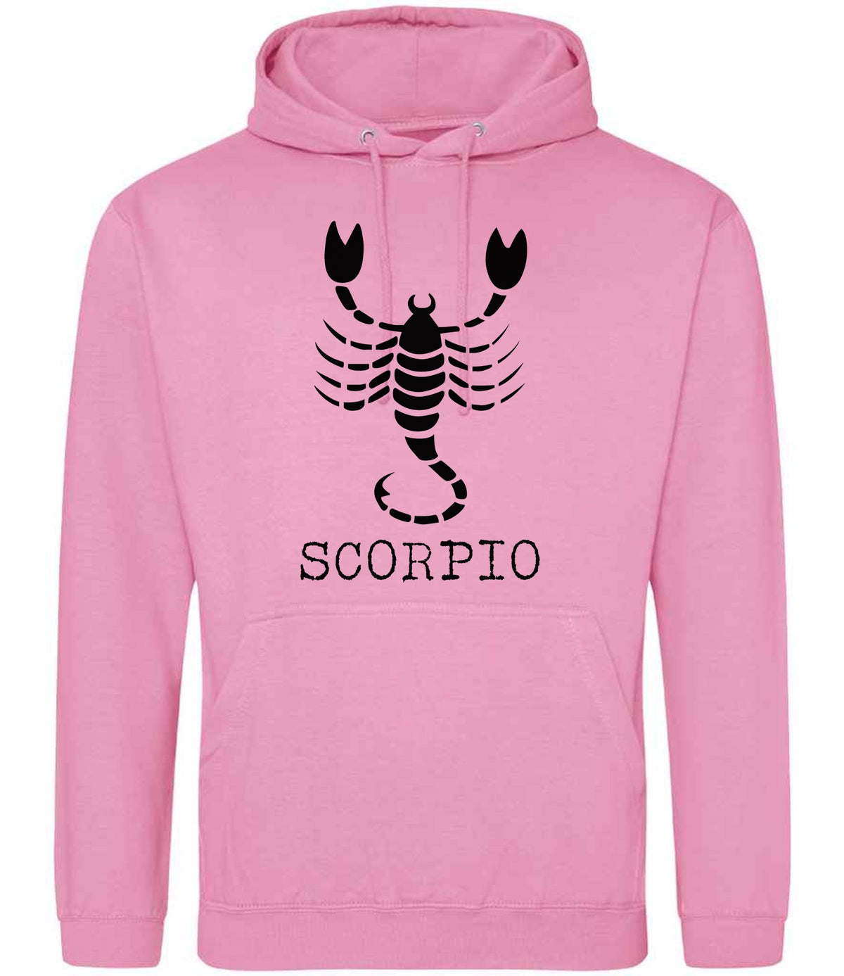 Scorpio hoodie in candyfloss pink