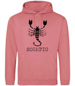 Scorpio hoodie in dusty rose