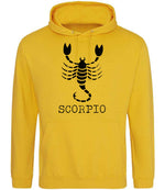 Scorpio hoodie in gold