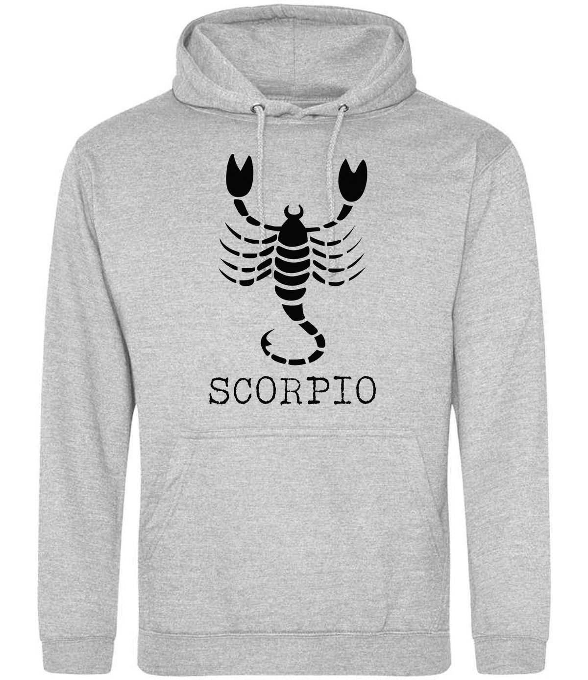 Scorpio hoodie in heather grey