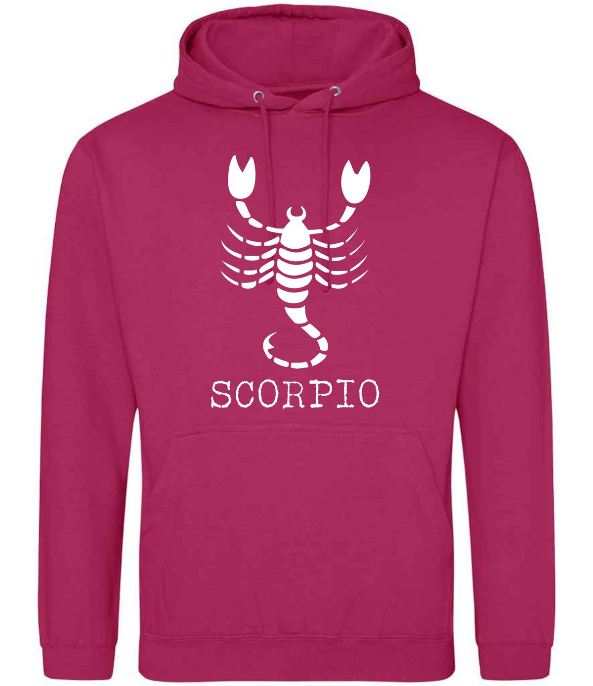Scorpio hoodie in hot pink