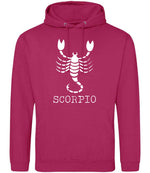 Scorpio hoodie in hot pink
