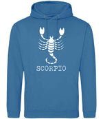 Scorpio hoodie in sapphire blue