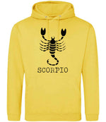 Scorpio hoodie in sun yellow