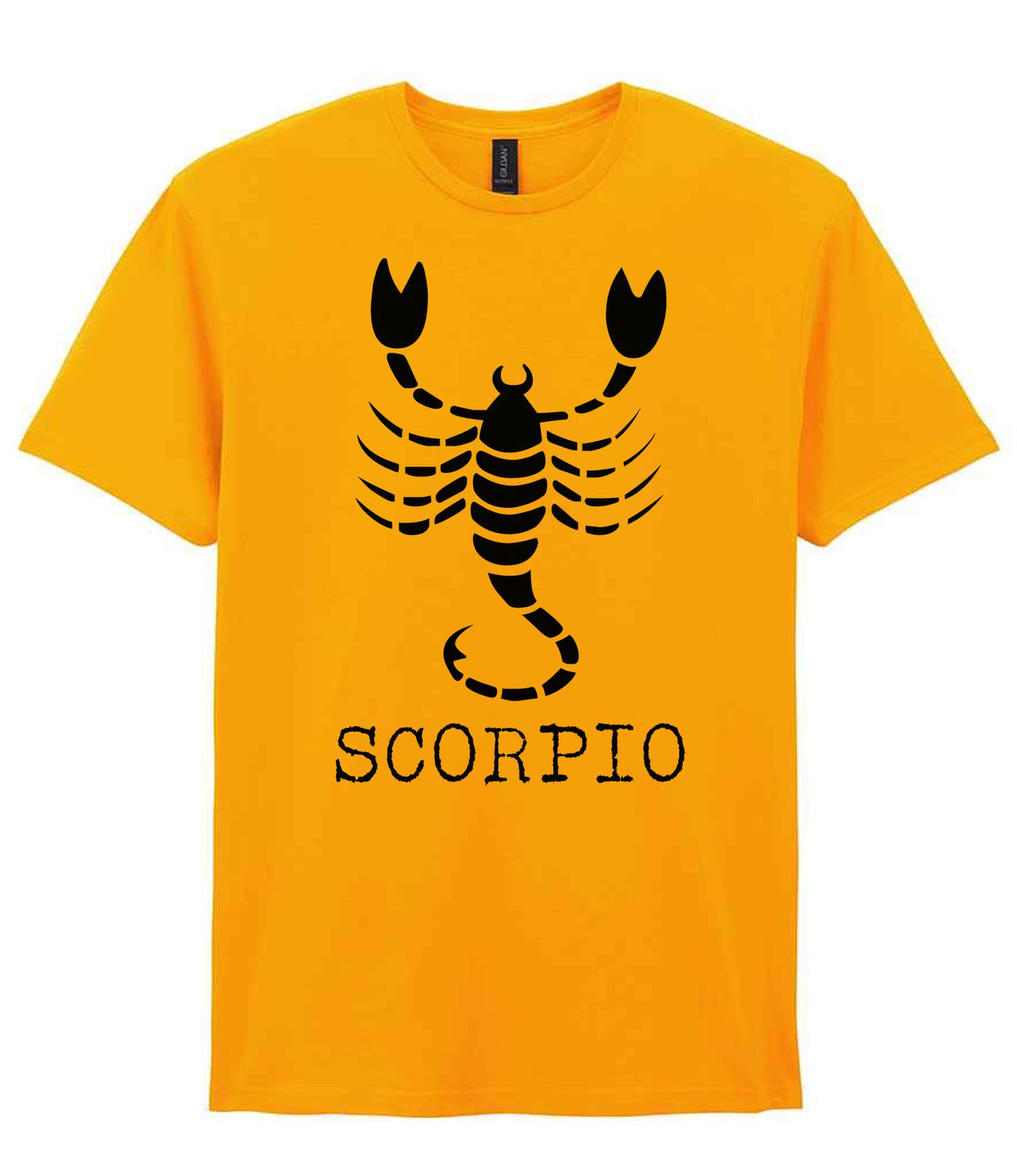 Scorpio t-shirt in gold