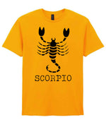 Scorpio t-shirt in gold