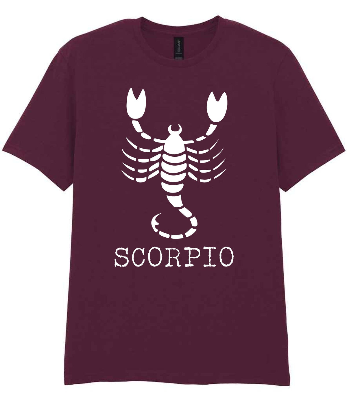 Scorpio t-shirt in maroon