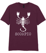 Scorpio t-shirt in maroon