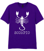 Scorpio t-shirt in purple