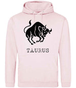 Taurus hoodie in baby pink