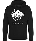 Taurus hoodie in black smoke