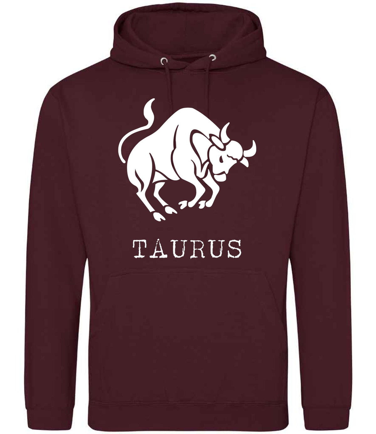 Taurus hoodie in burgundy