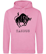 Taurus hoodie in candyfloss pink