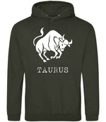 Taurus hoodie in combat green