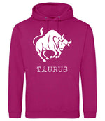 Taurus hoodie in festival fuchsia