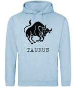 Taurus hoodie in ice blue