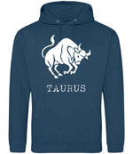 Taurus hoodie in ink blue