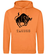 Taurus hoodie in light orange