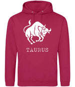 Taurus hoodie in lipstick pink