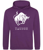 Taurus hoodie in magenta magic