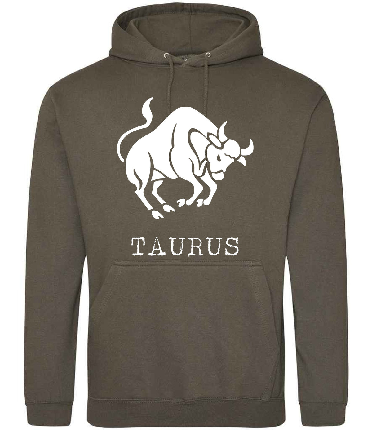 Taurus hoodie in olive green