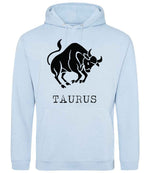 Taurus hoodie in sky blue