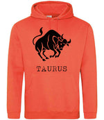 Taurus hoodie in soft red