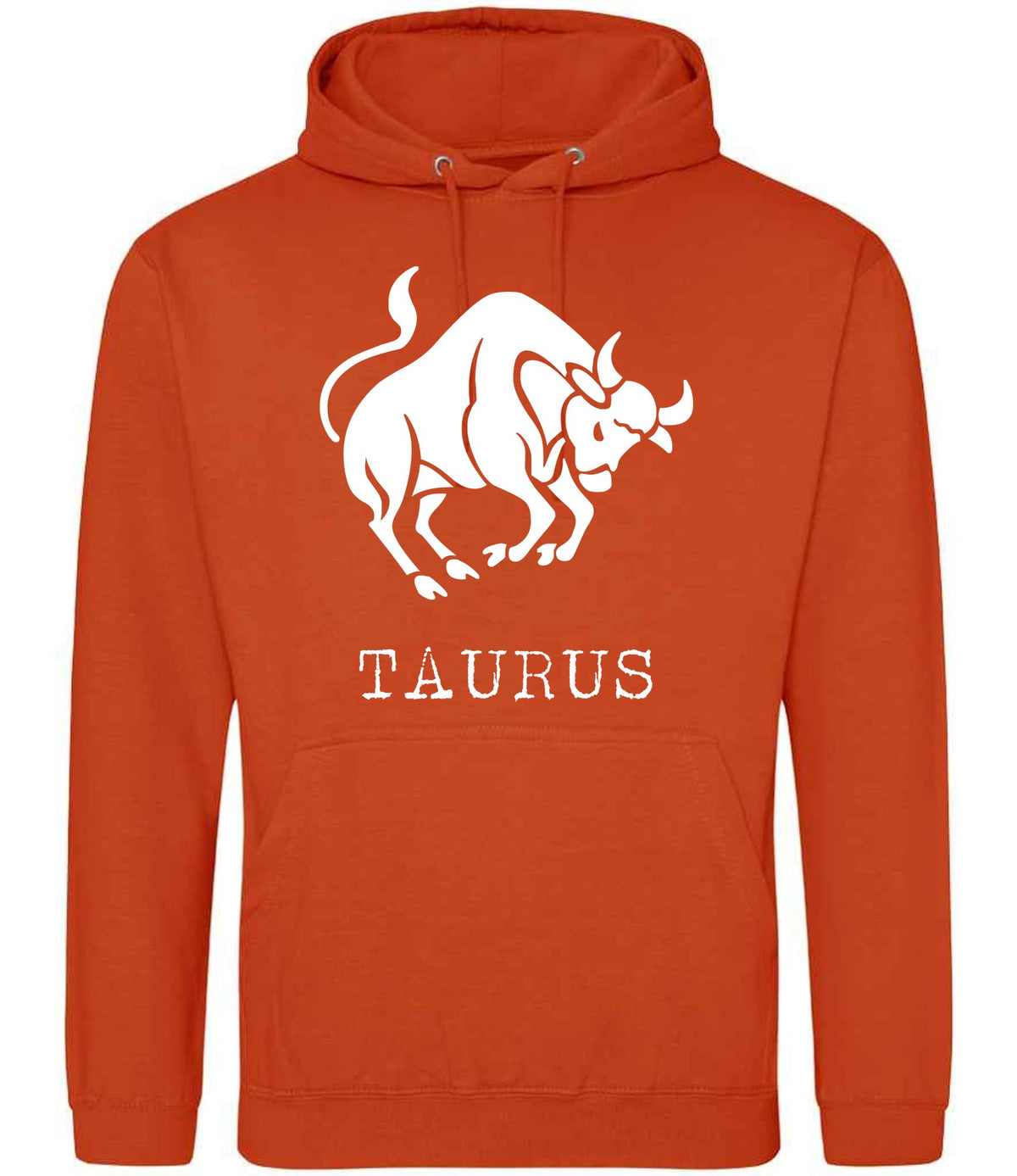 Taurus hoodie in sunset orange