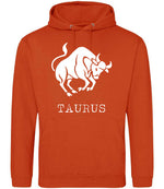 Taurus hoodie in sunset orange