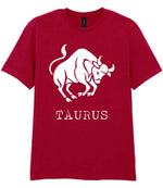 Taurus t-shirt in antique cherry red