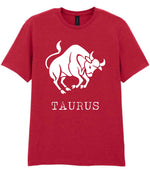 Taurus t-shirt in cherry red
