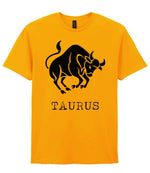 Taurus t-shirt in gold