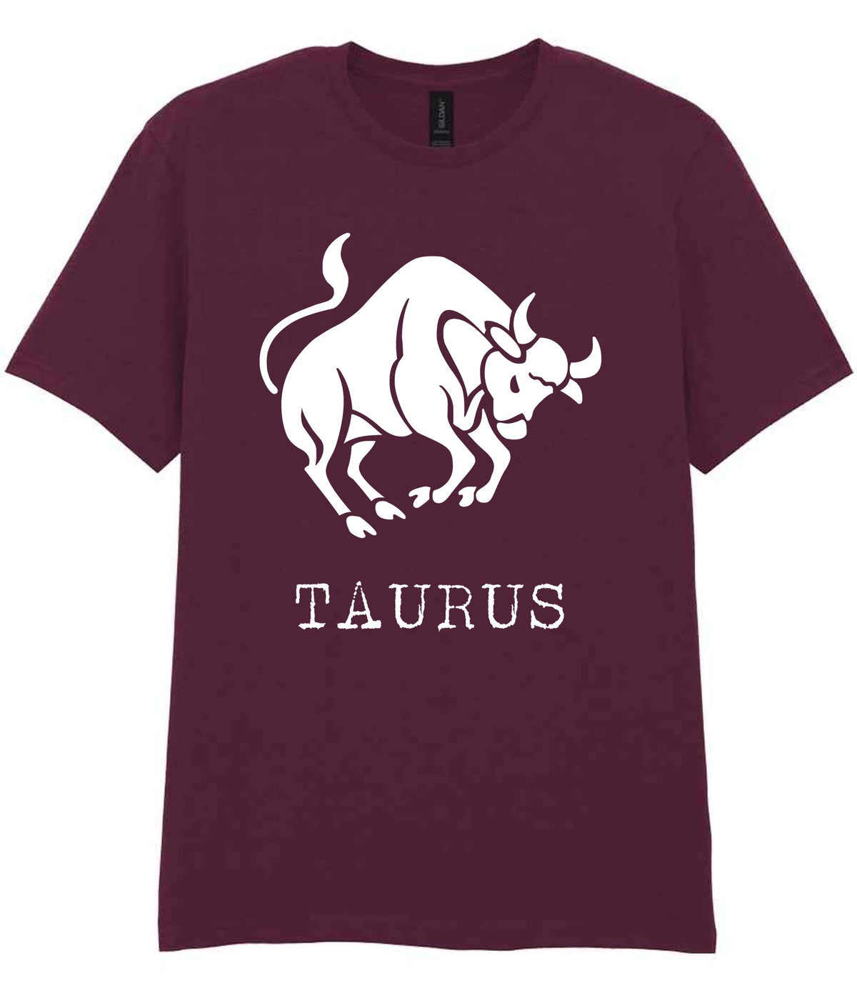 Taurus t-shirt in maroon