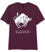 Taurus t-shirt in maroon