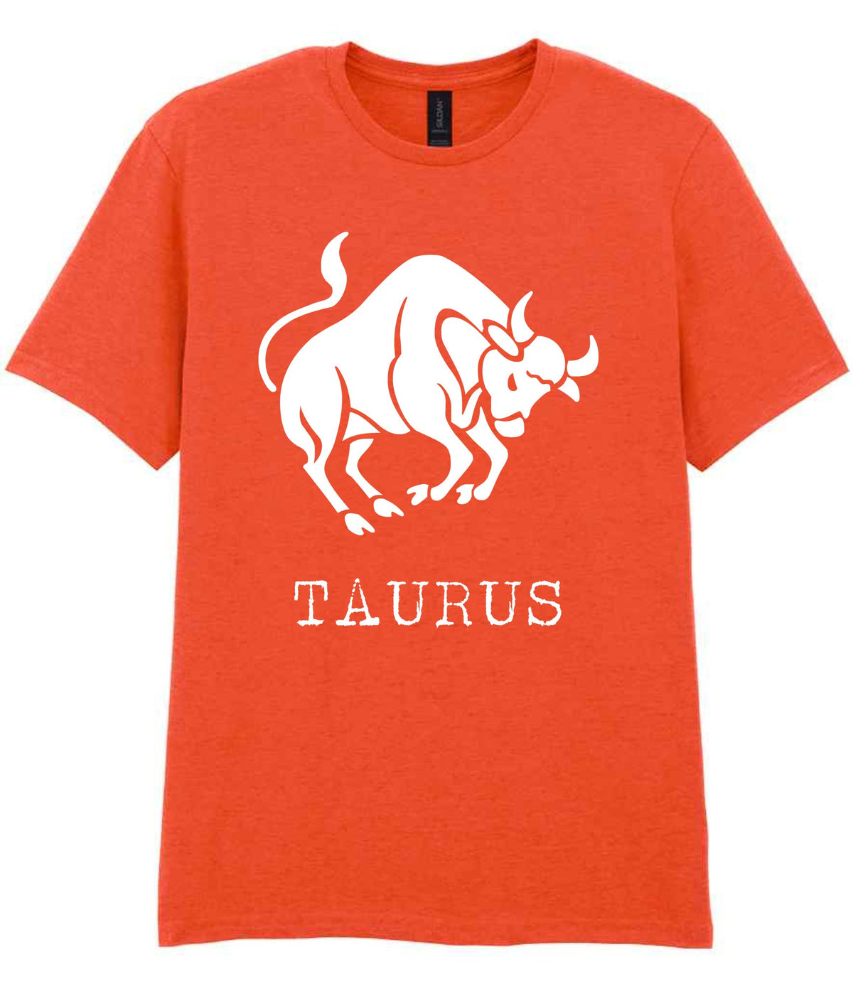 Taurus t-shirt in orange