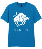Taurus t-shirt in sapphire blue