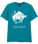 Taurus t-shirt in tropical blue