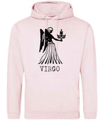 Virgo hoodie in baby pink