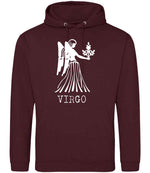 Virgo hoodie in burgundy