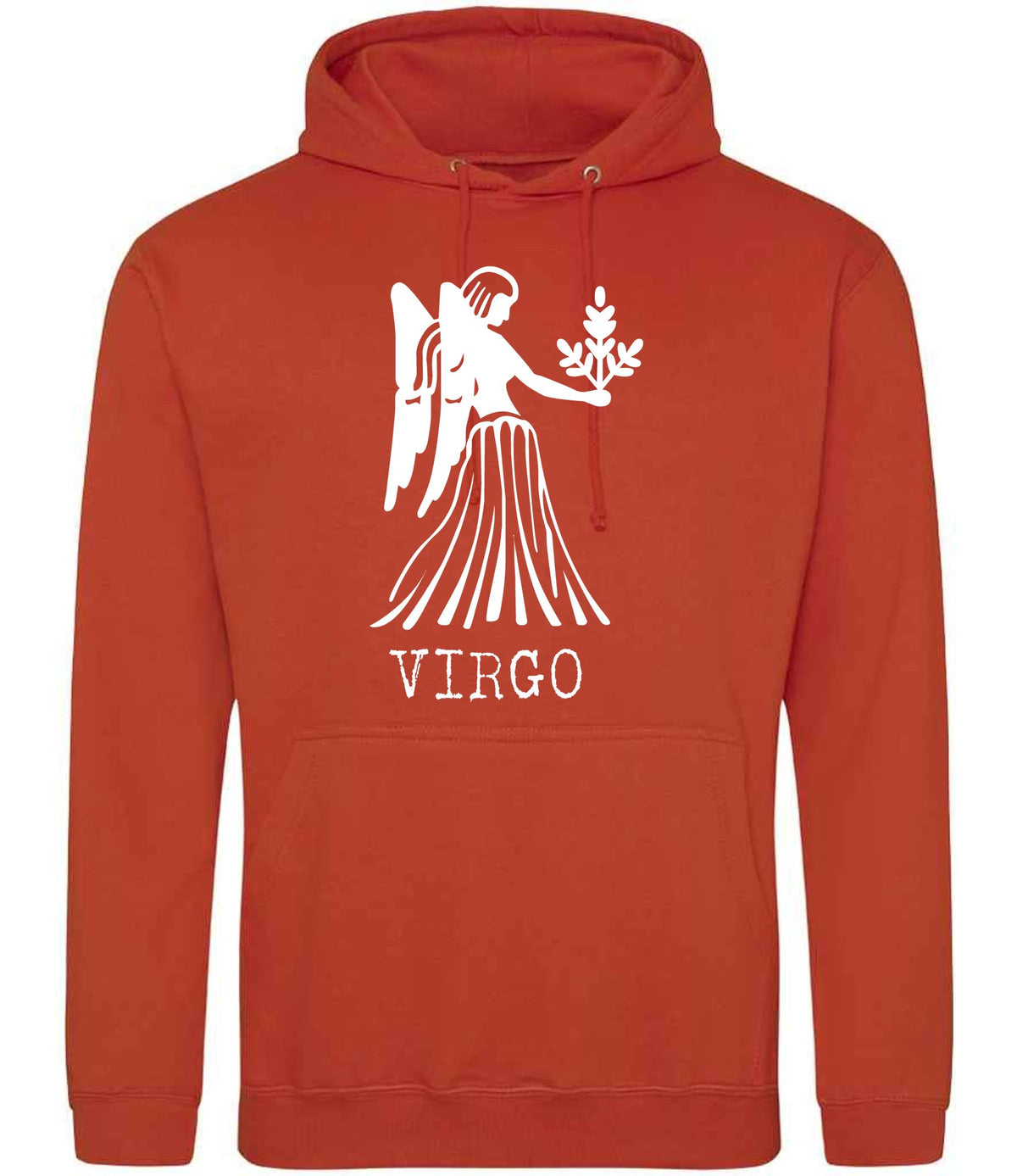 Virgo hoodie in burnt orange