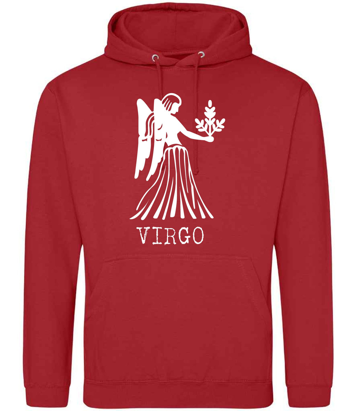 Virgo hoodie in fire red