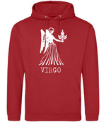 Virgo hoodie in fire red