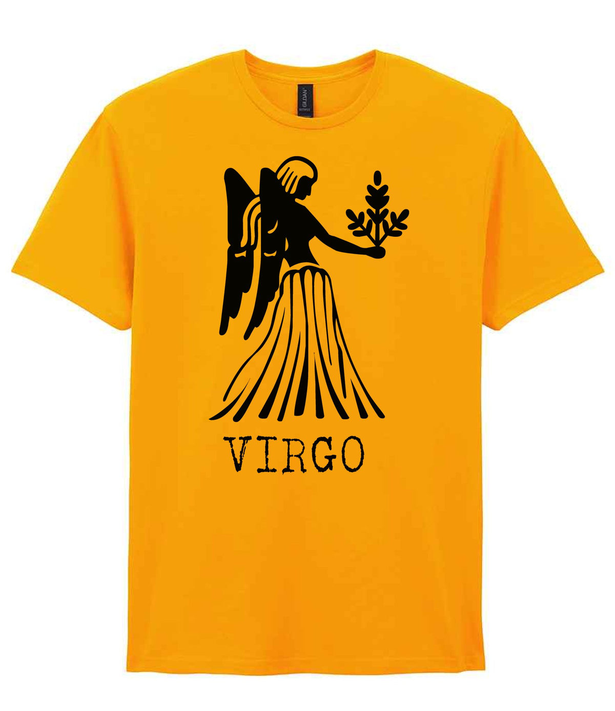 Virgo t-shirt in gold