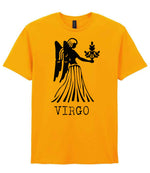 Virgo t-shirt in gold