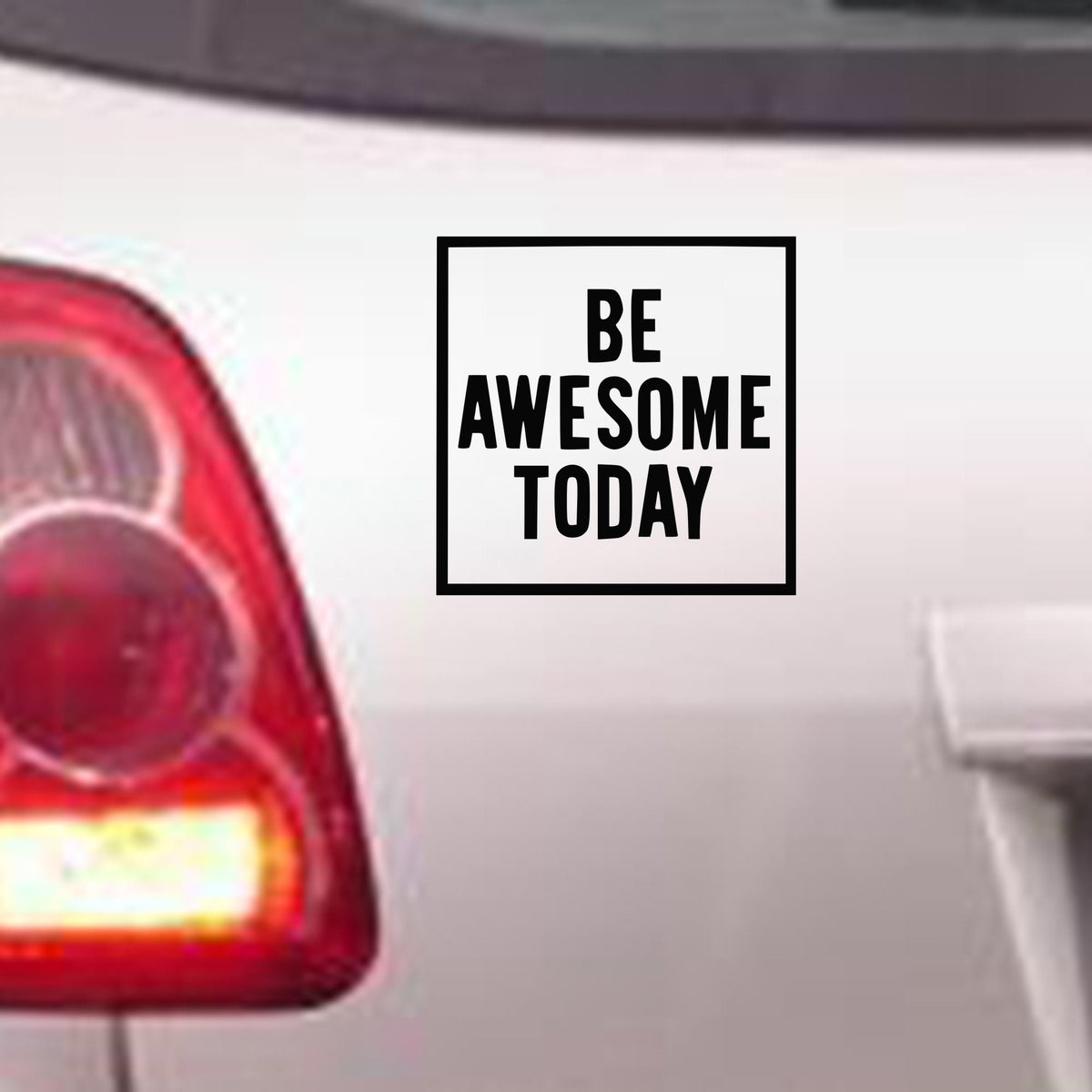 Be Awesome Today bumper sticker in standard